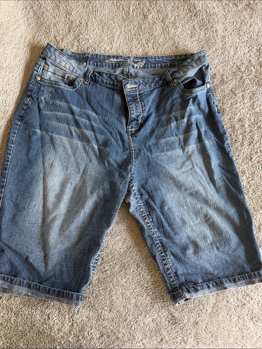 Style & Co. Women's Blue Denim Jean Shorts